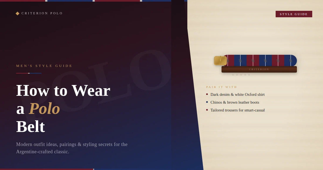 How to Wear a Polo Belt: A Modern Men’s Style Guide