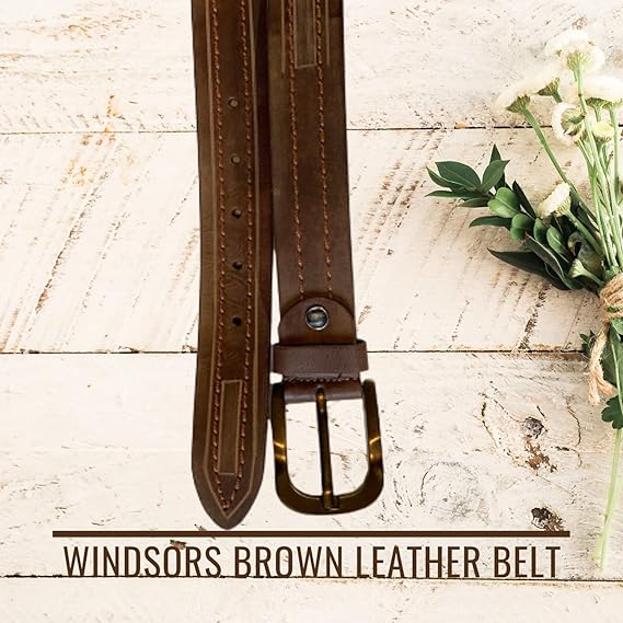 Criterion handmade quality designer brown leather belts