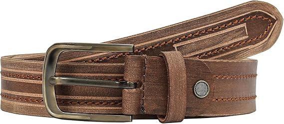 Criterion handmade quality designer brown leather belts