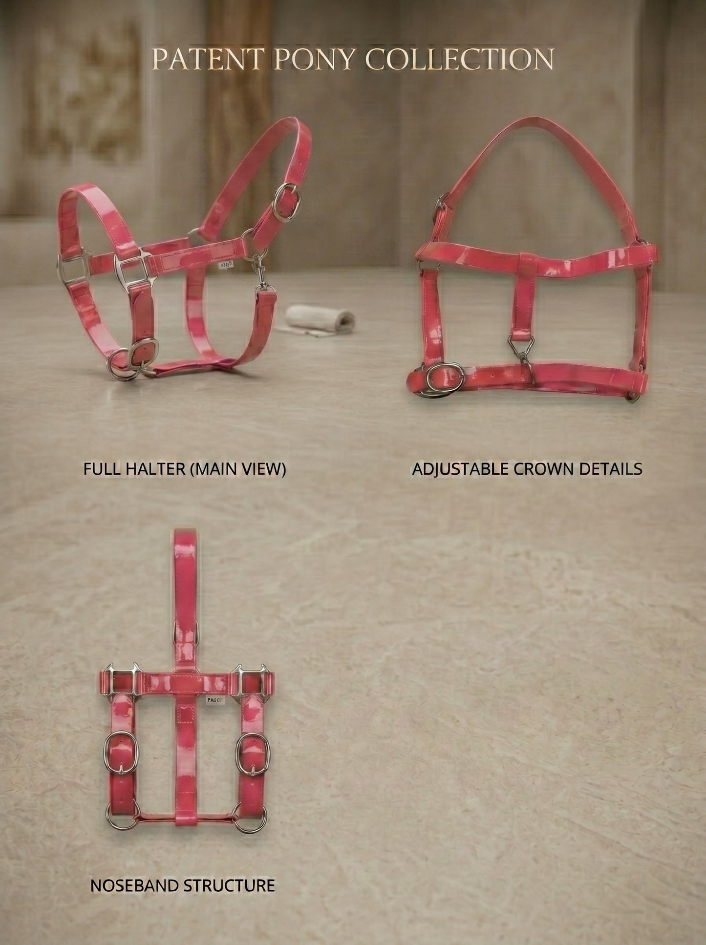 Pink Waterproof Biothane Head Collar