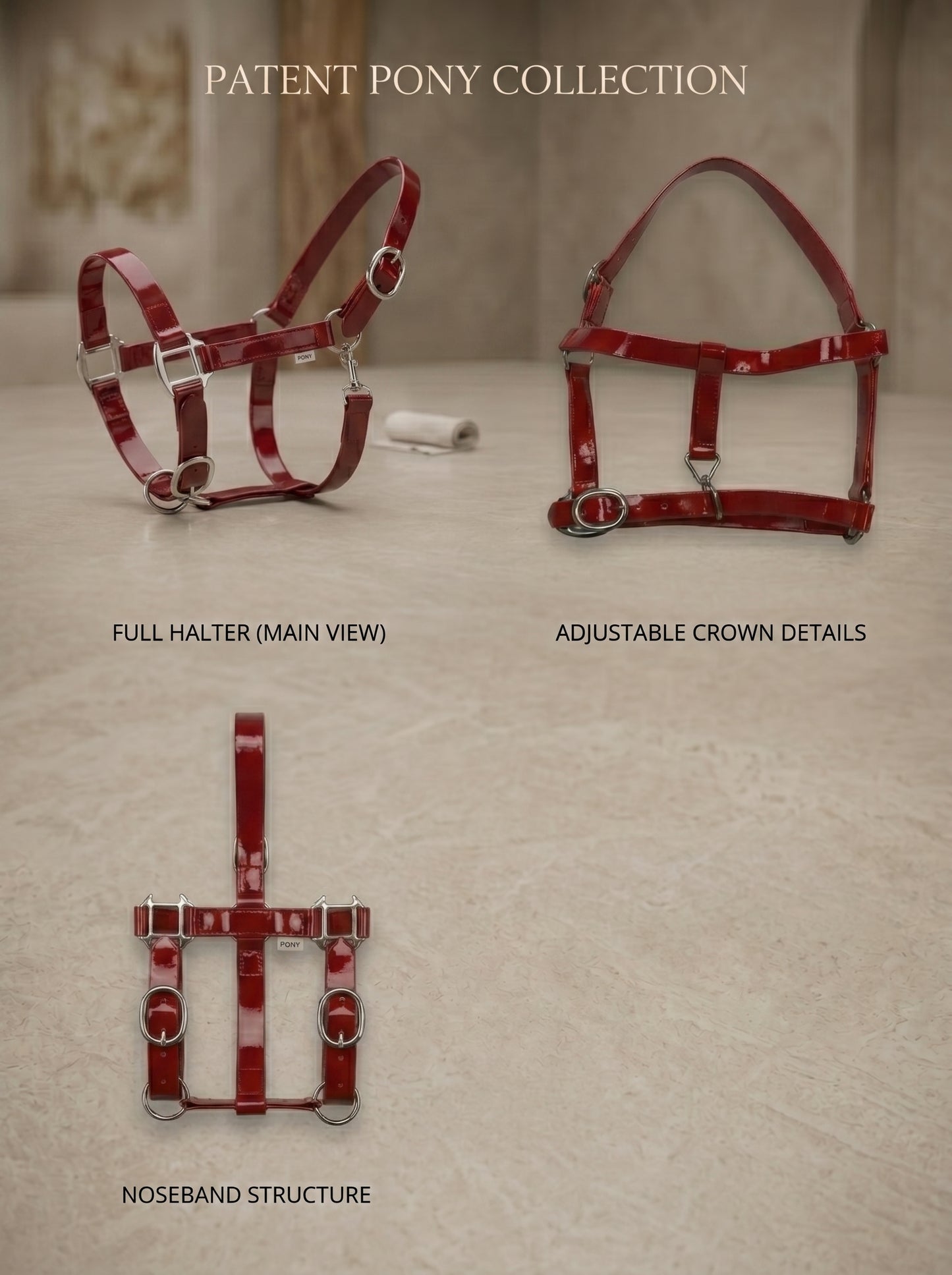 Red Waterproof Biothane Head Collar